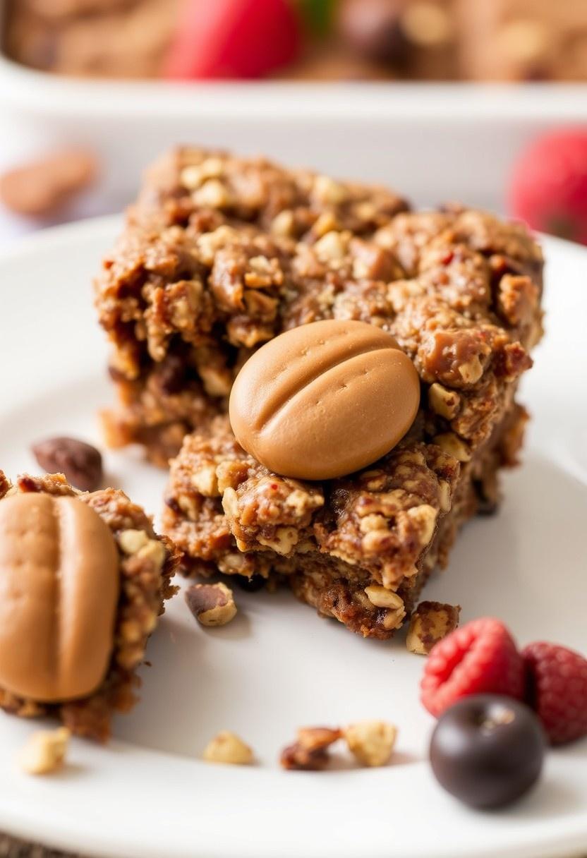 . Chocolate Peanut Butter Baked Oatmeal