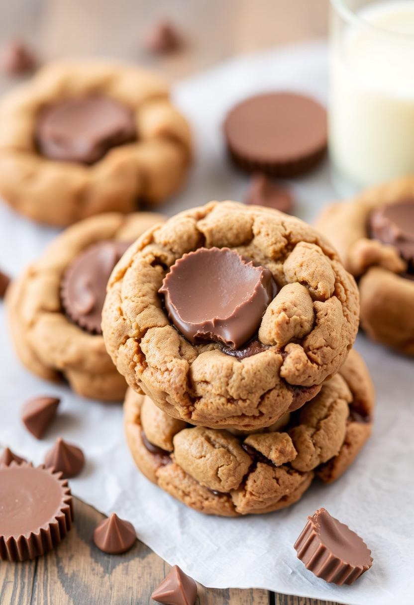 Chocolate Peanut Butter Cup Cookies