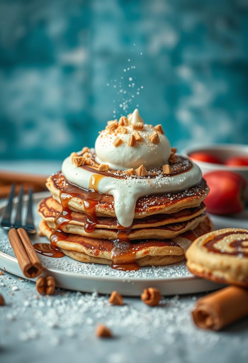 Cinnamon Roll Pancakes