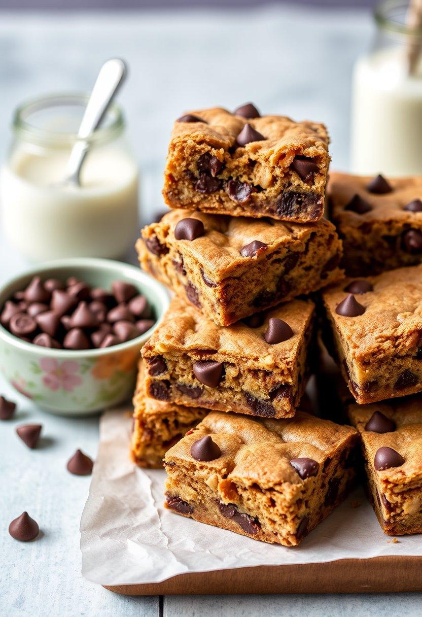 Classic Chocolate Chip Chickpea Blondies