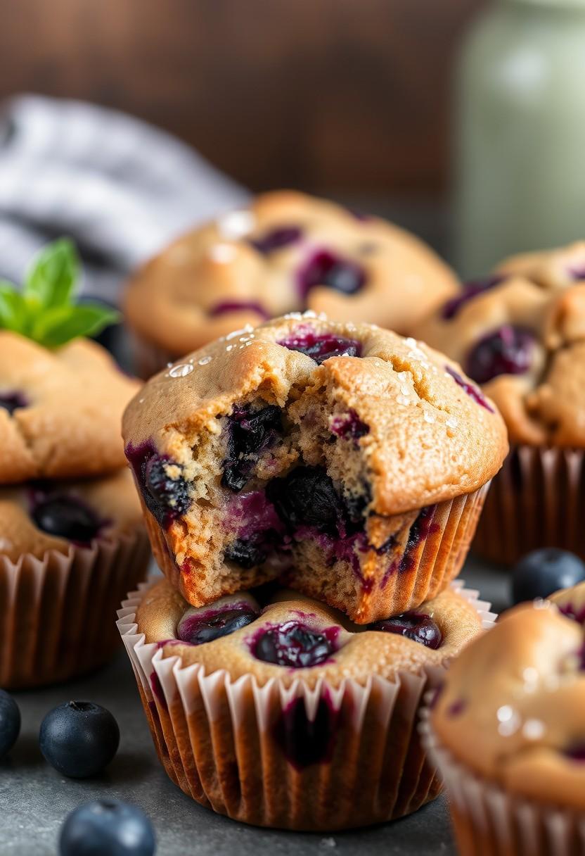 Classic Vegan Blueberry Muffins