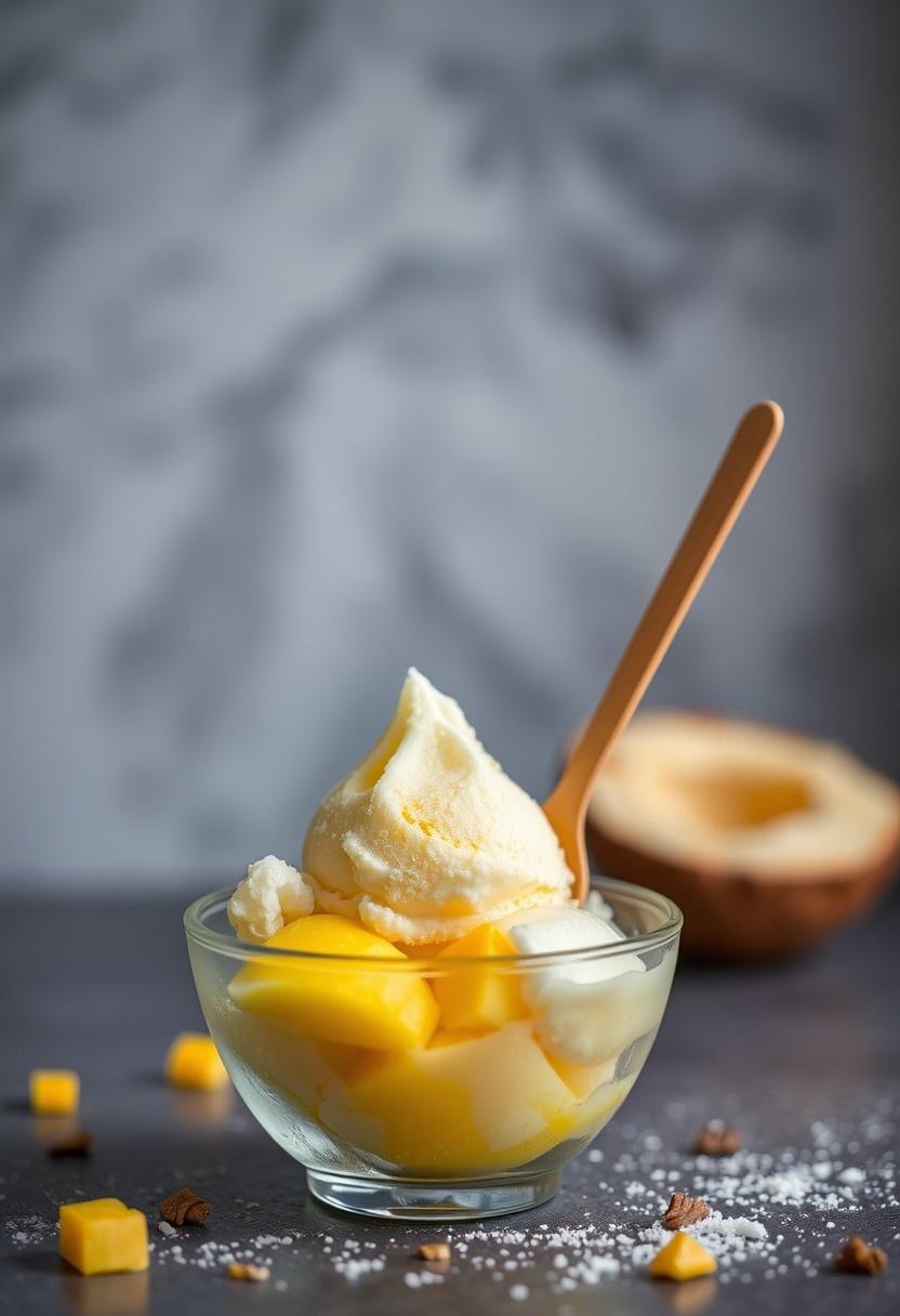 Coconut Mango Ice Cream