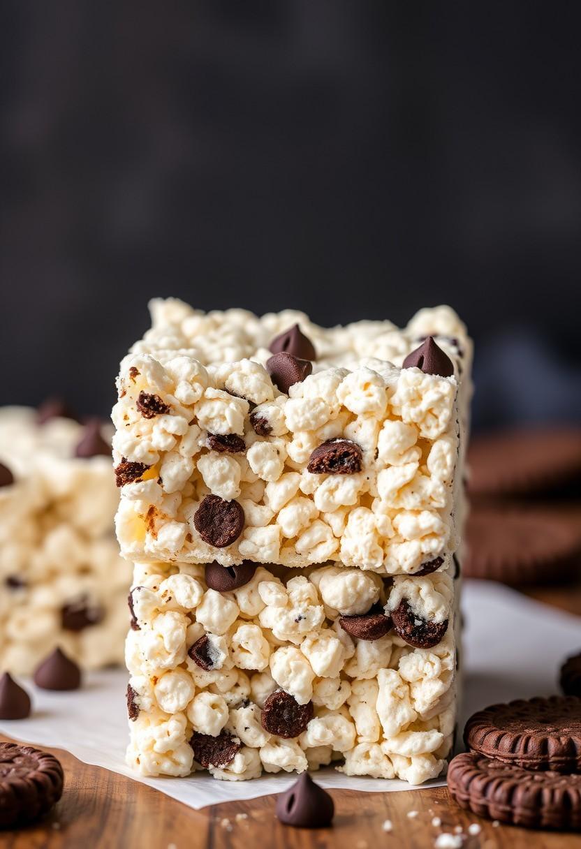 Cookies and Cream Rice Crispy Treats