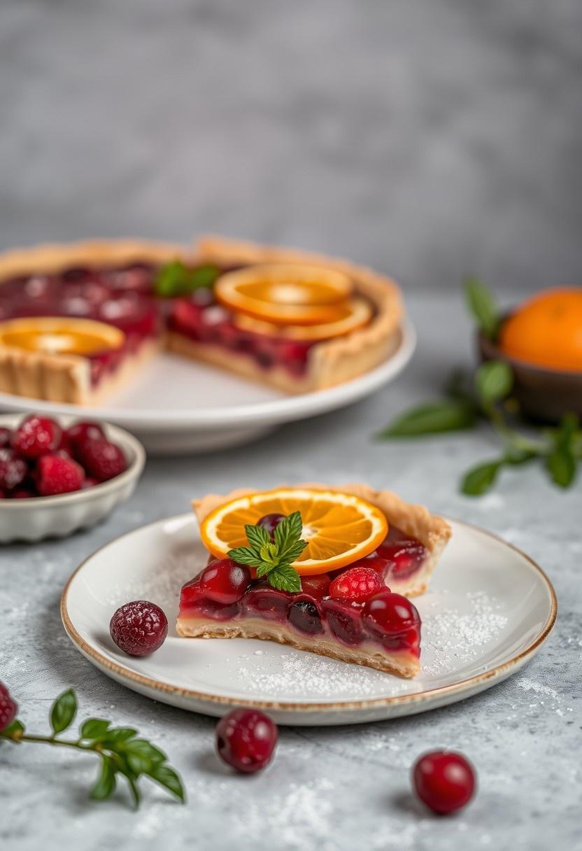 Cranberry Orange Tart