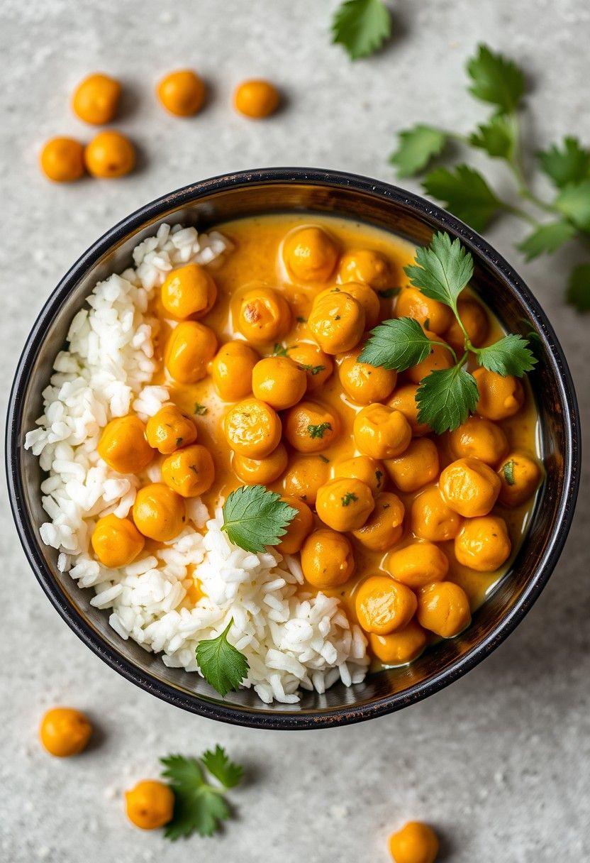 Creamy Coconut Curry Chickpeas