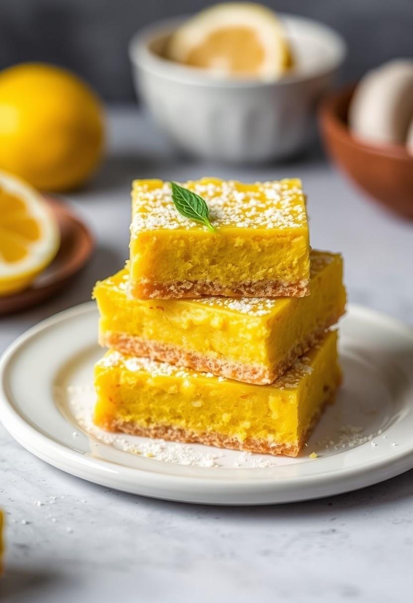 Creamy Lemon Turmeric Bars