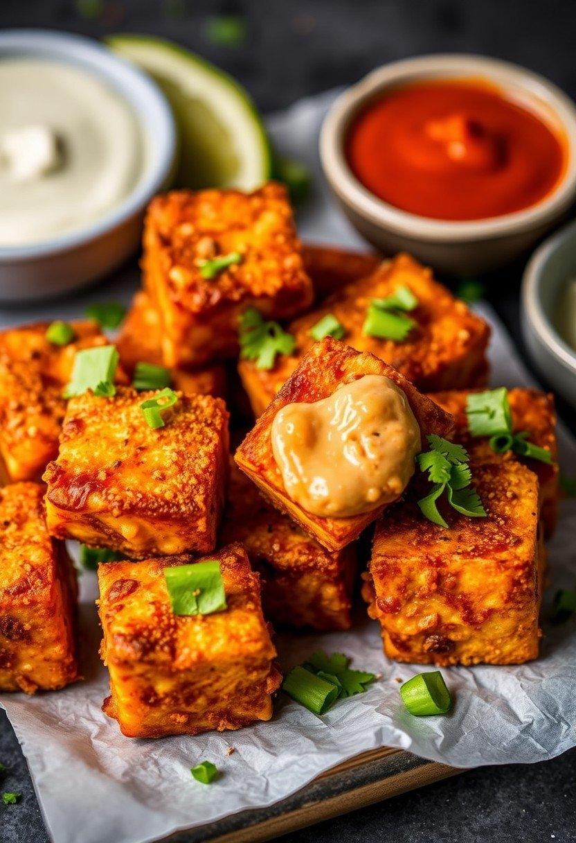 Crispy Buffalo Tofu Bites