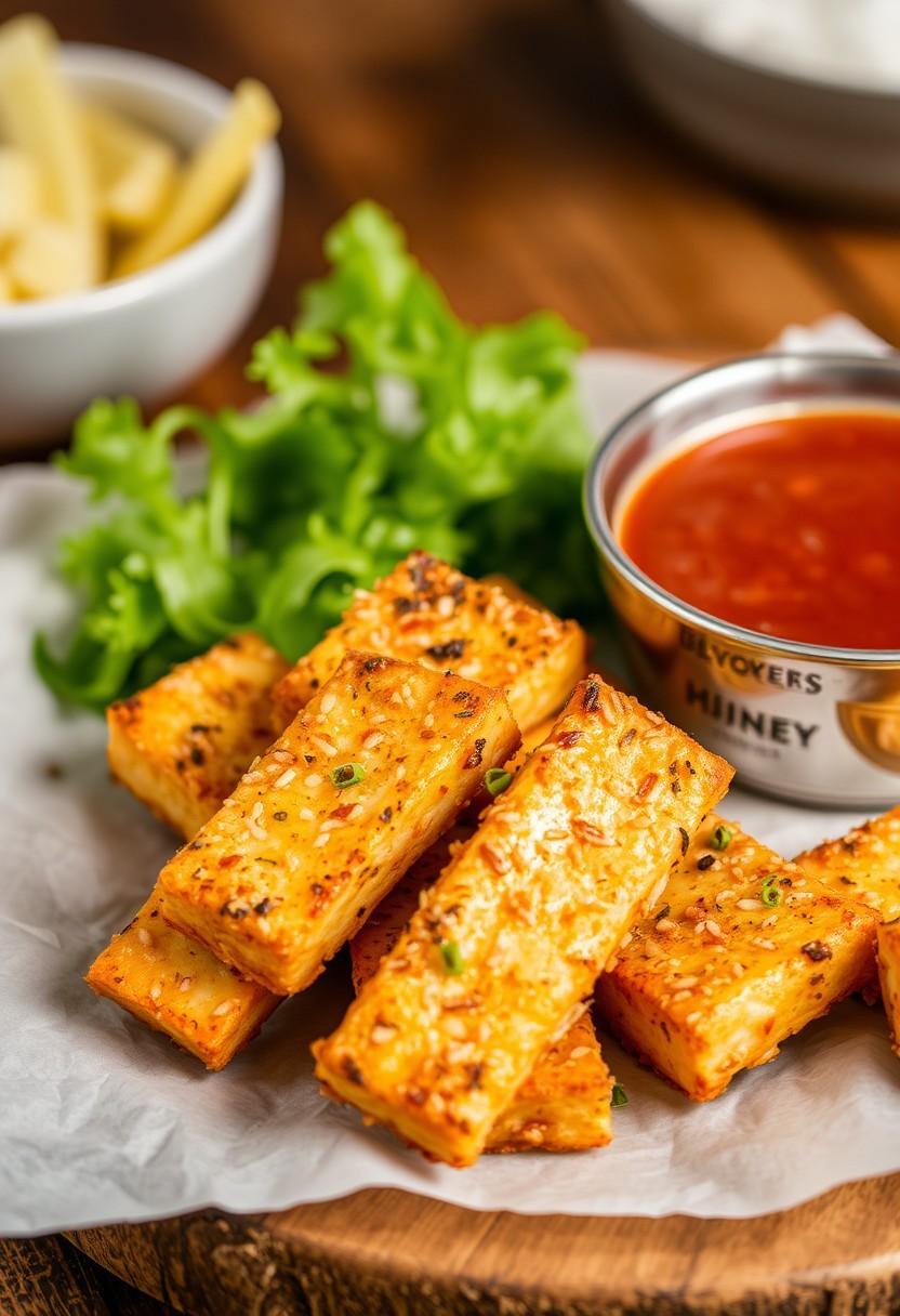 Crispy Seasoned Tofu Strips