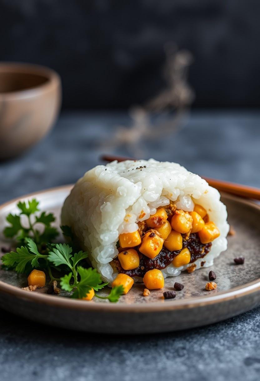 Curried Chickpea Onigiri