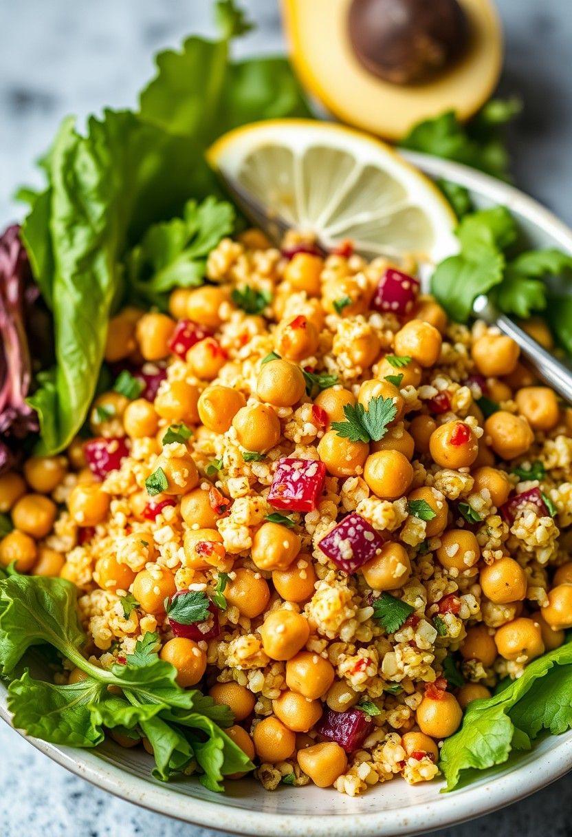 Curried Chickpea Quinoa Salad