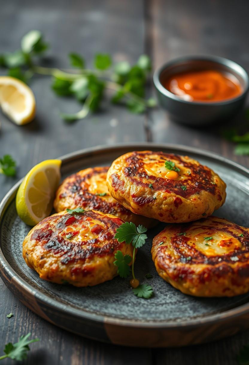 Curried Chickpea and Potato Patties