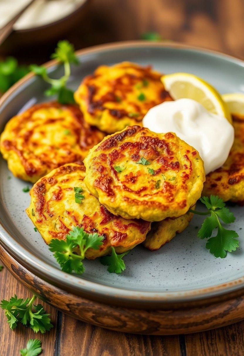 Curry Zucchini Fritters