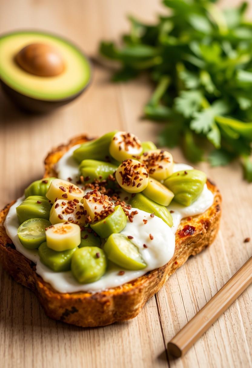 Edamame and Avocado Toast