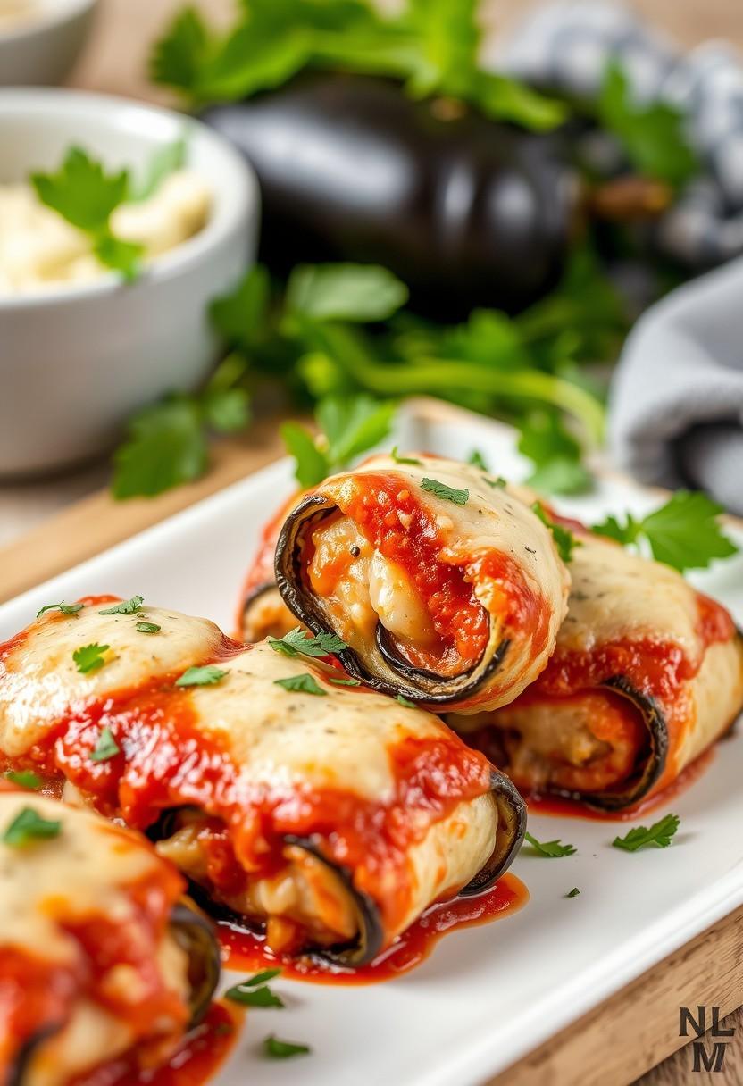 Eggplant Parmesan Rollups