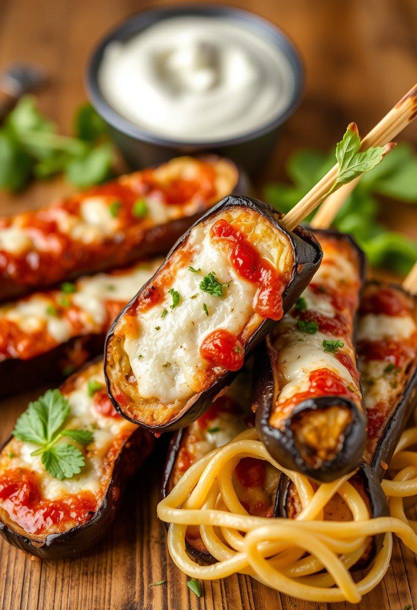 Eggplant Parmesan Sticks