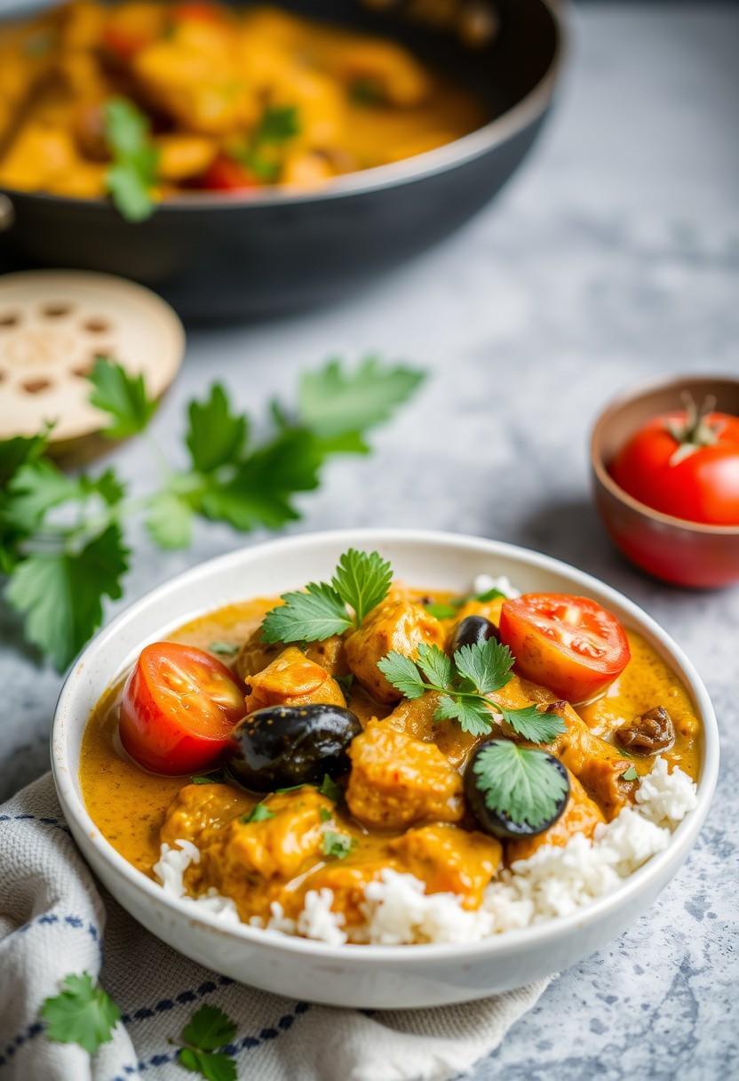 Eggplant and Tomato Yellow Curry