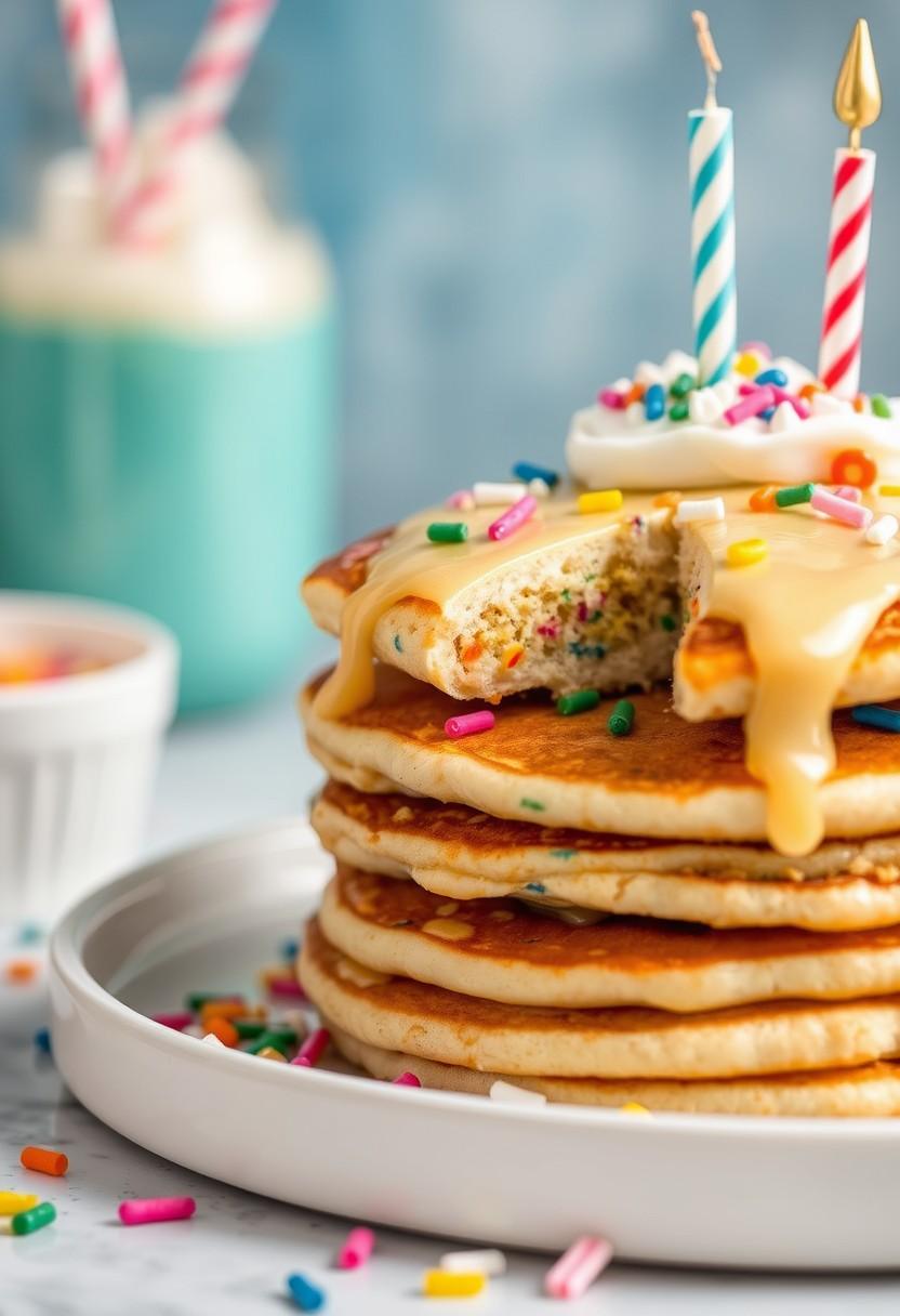 Funfetti Birthday Cake Pancakes