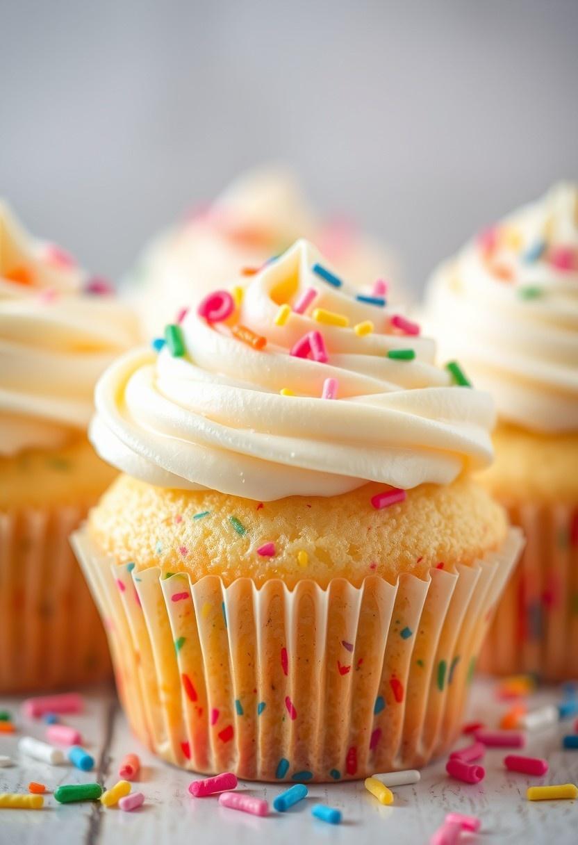 Funfetti Vanilla Cupcakes