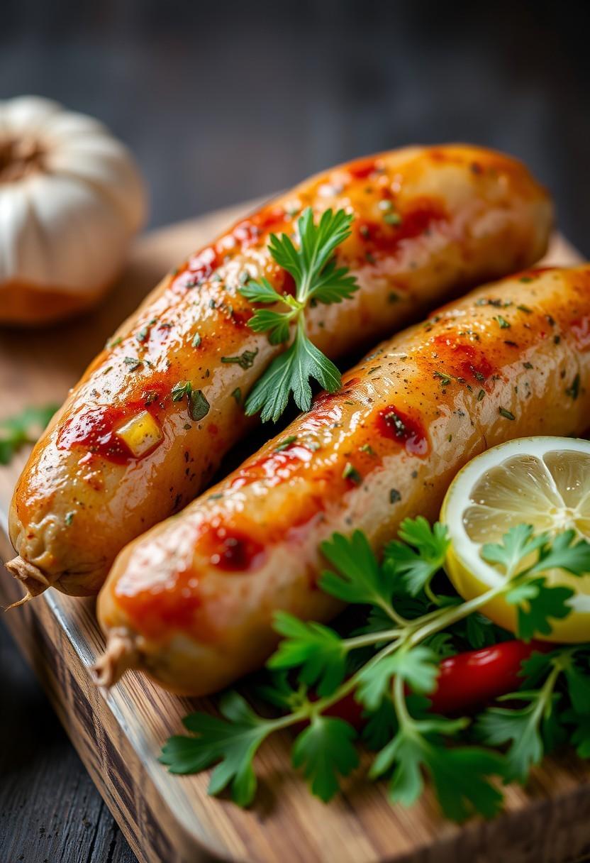 Garlic Herb Sausages