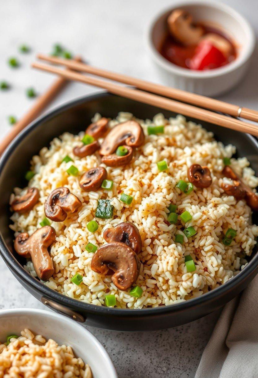 Garlic Mushroom Fried Rice