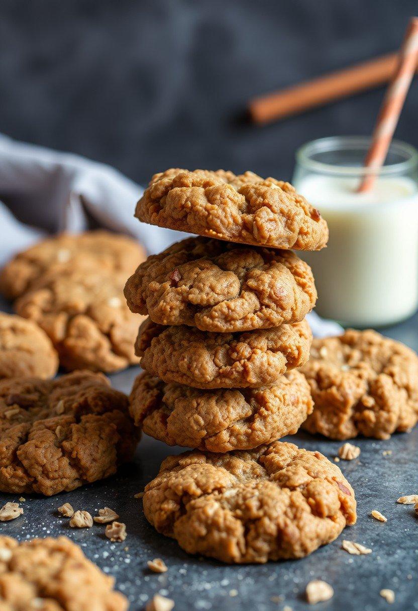 Ginger Molasses Oatmeal Cookies