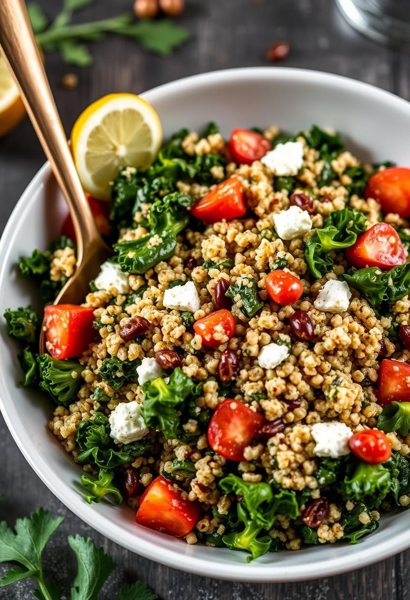 Greek-Inspired Kale and Quinoa Salad