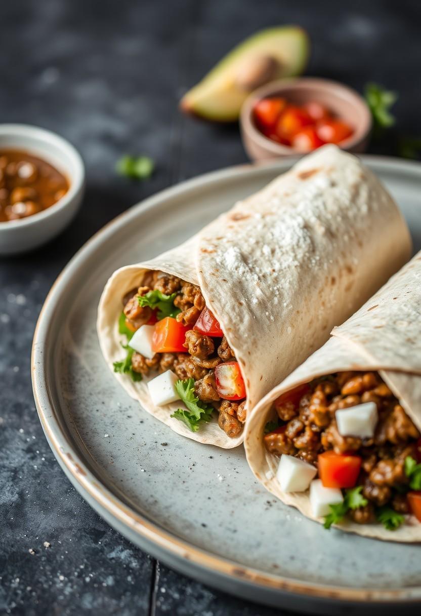 Greek-Inspired Lentil Wraps