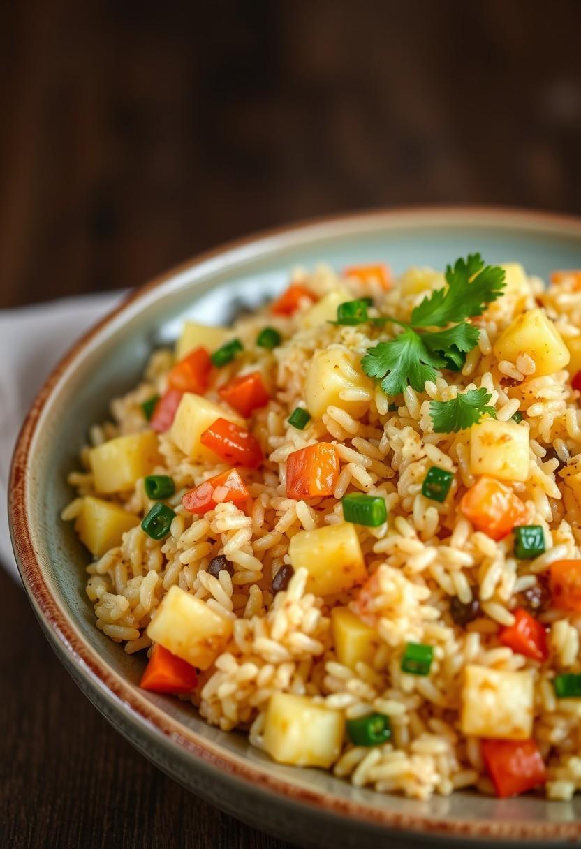 Green Goddess Pineapple Fried Rice