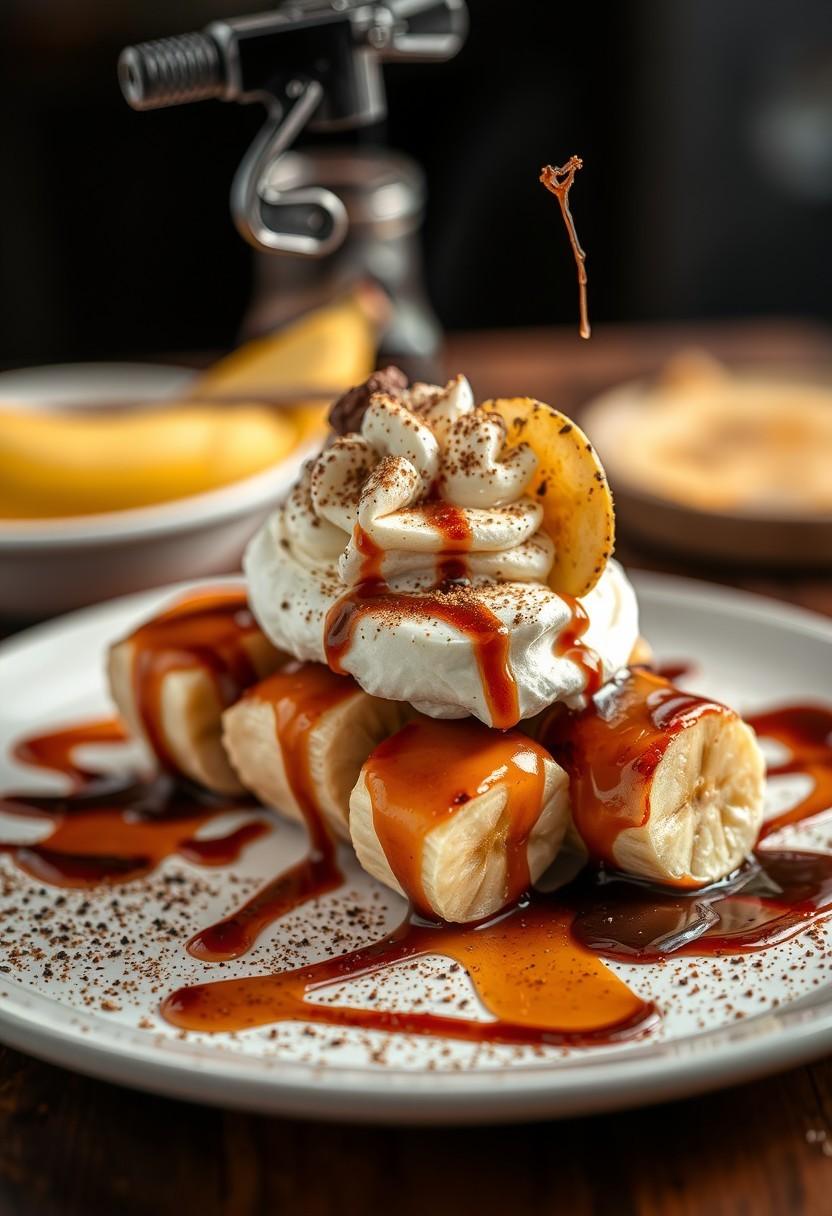 Grilled Banana Split