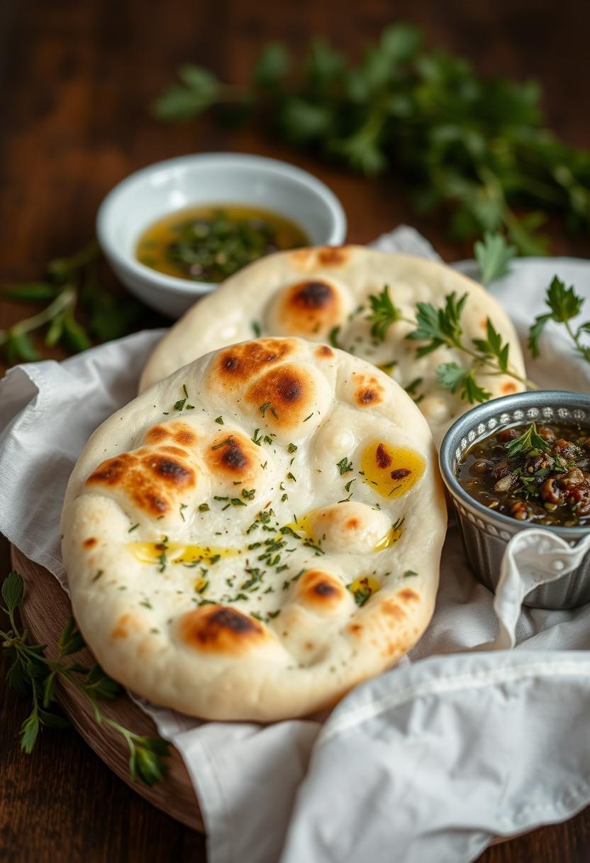 Herb and Olive Oil Naan