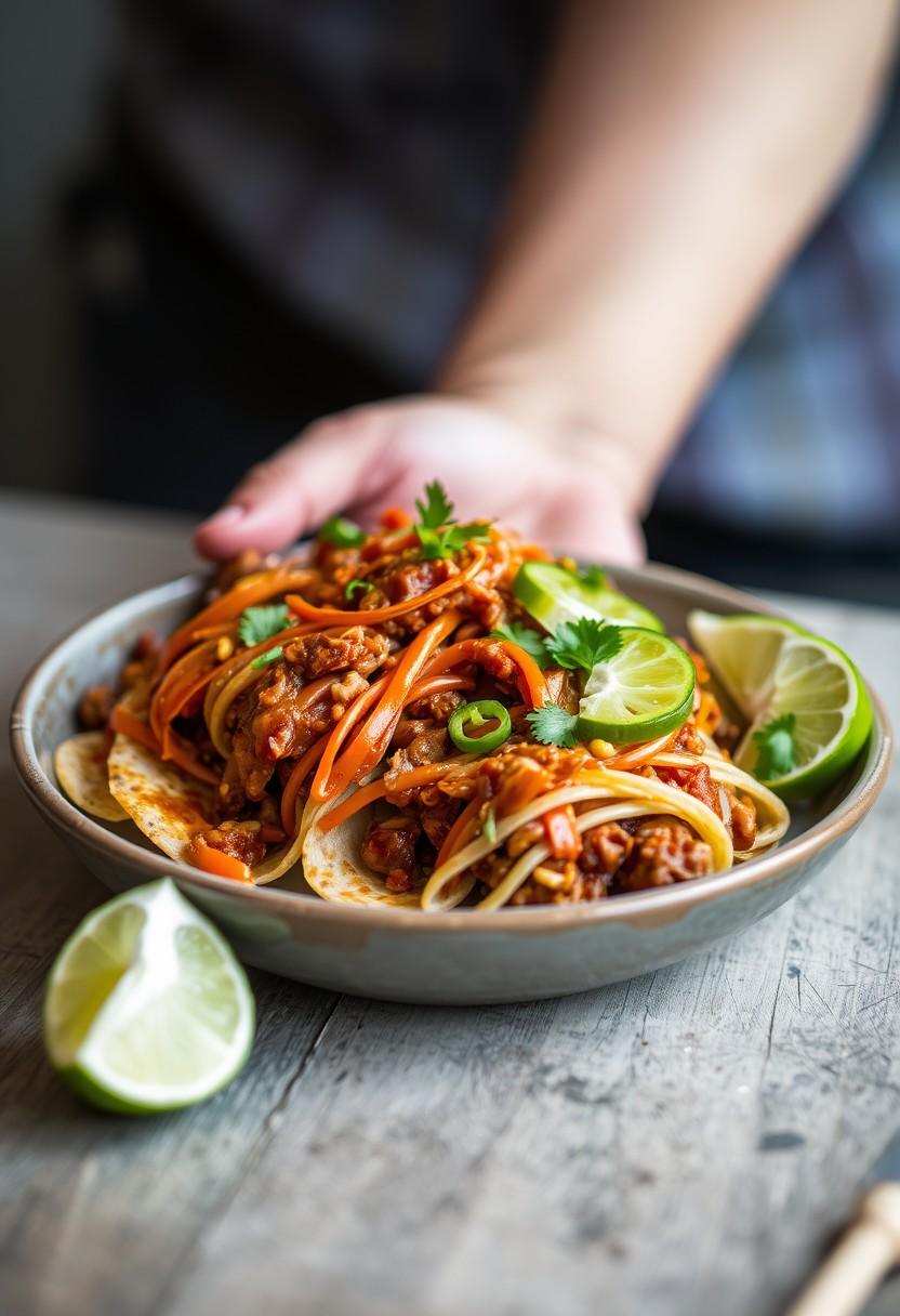 Jackfruit Carnitas Enchiladas