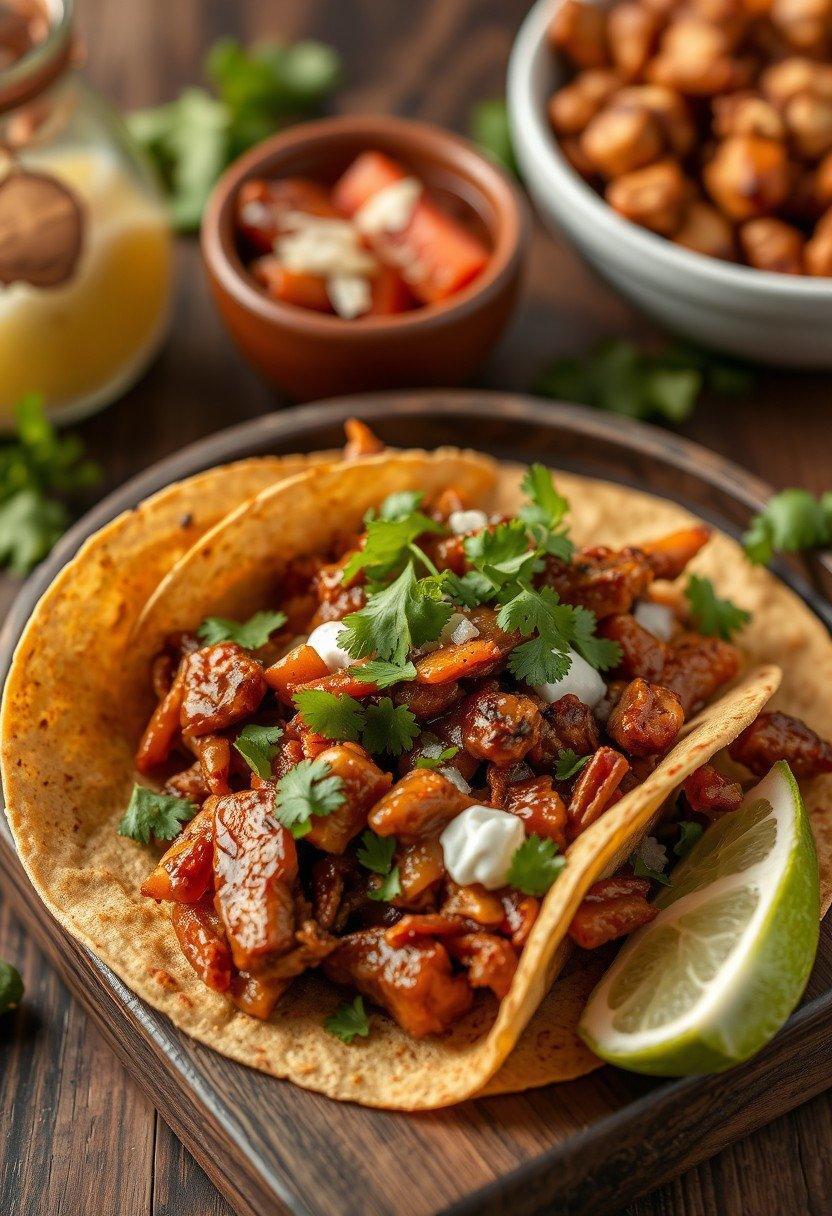 Jackfruit "Carnitas" Fajitas