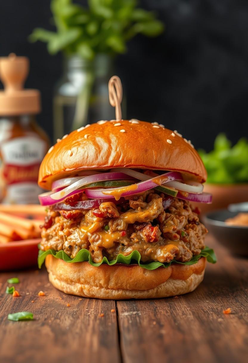 Jackfruit Pulled "Pork" Burger