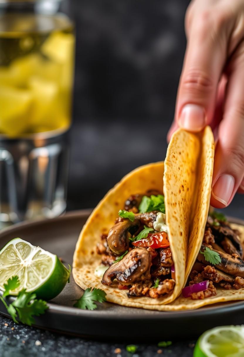 Jerk Mushroom Tacos