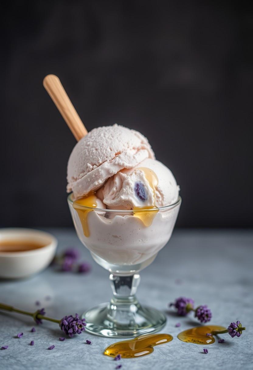 Lavender Honey Ice Cream