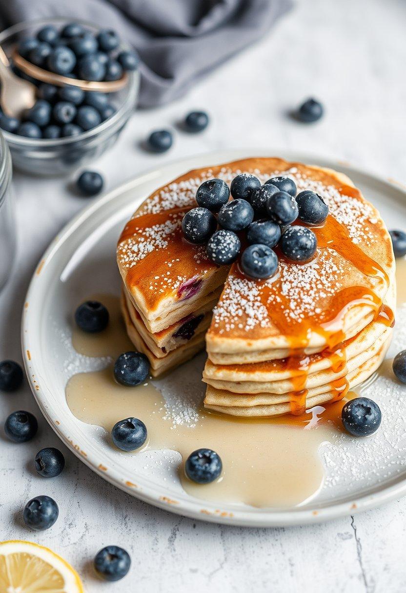 Lemon Blueberry Pancakes