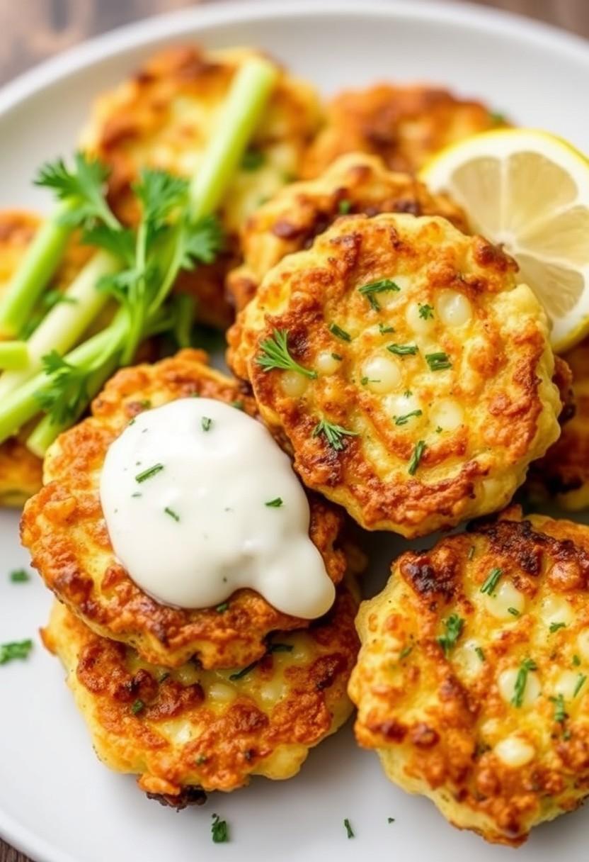 Lemon Dill Zucchini Fritters