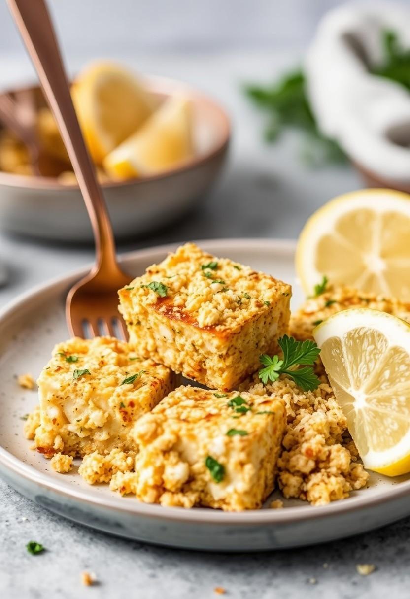 Lemon Herb Tofu Crumbles