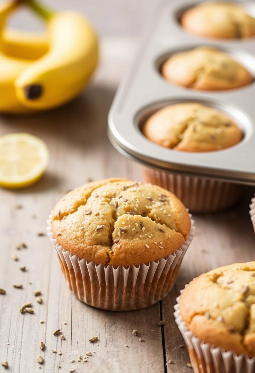 Lemon Poppy Seed Banana Muffins