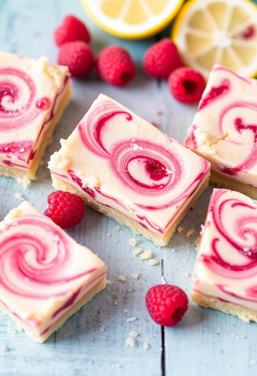 Lemon Raspberry Swirl Bars