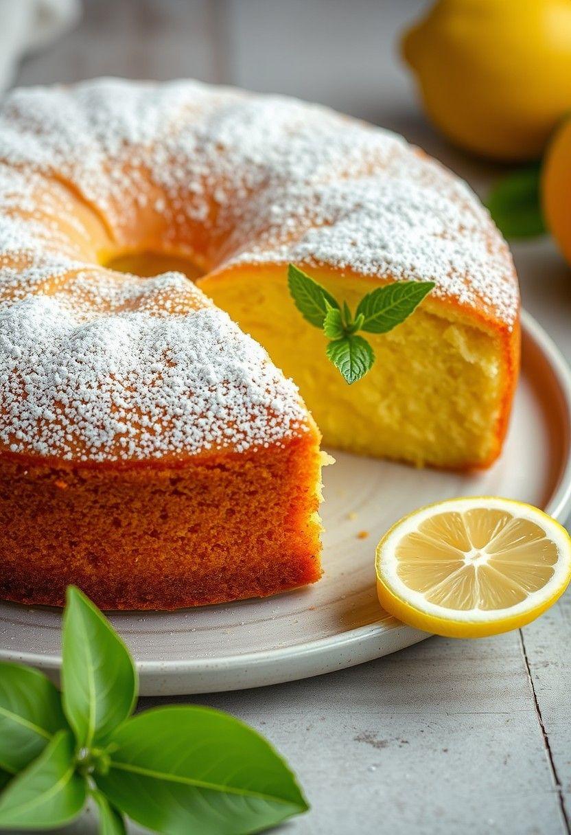 Lemon Zest Vegan Yellow Cake