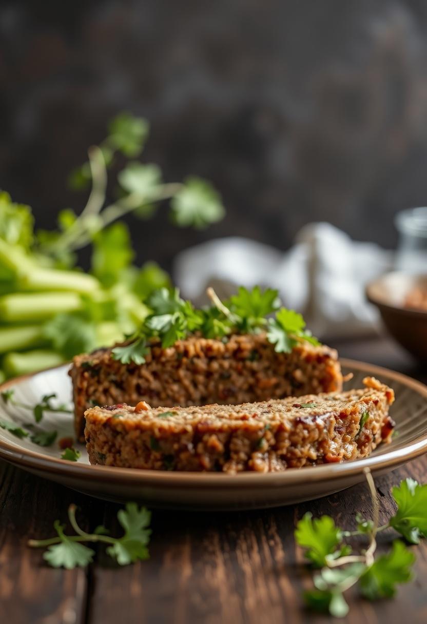 Lentil Mushroom Loaf