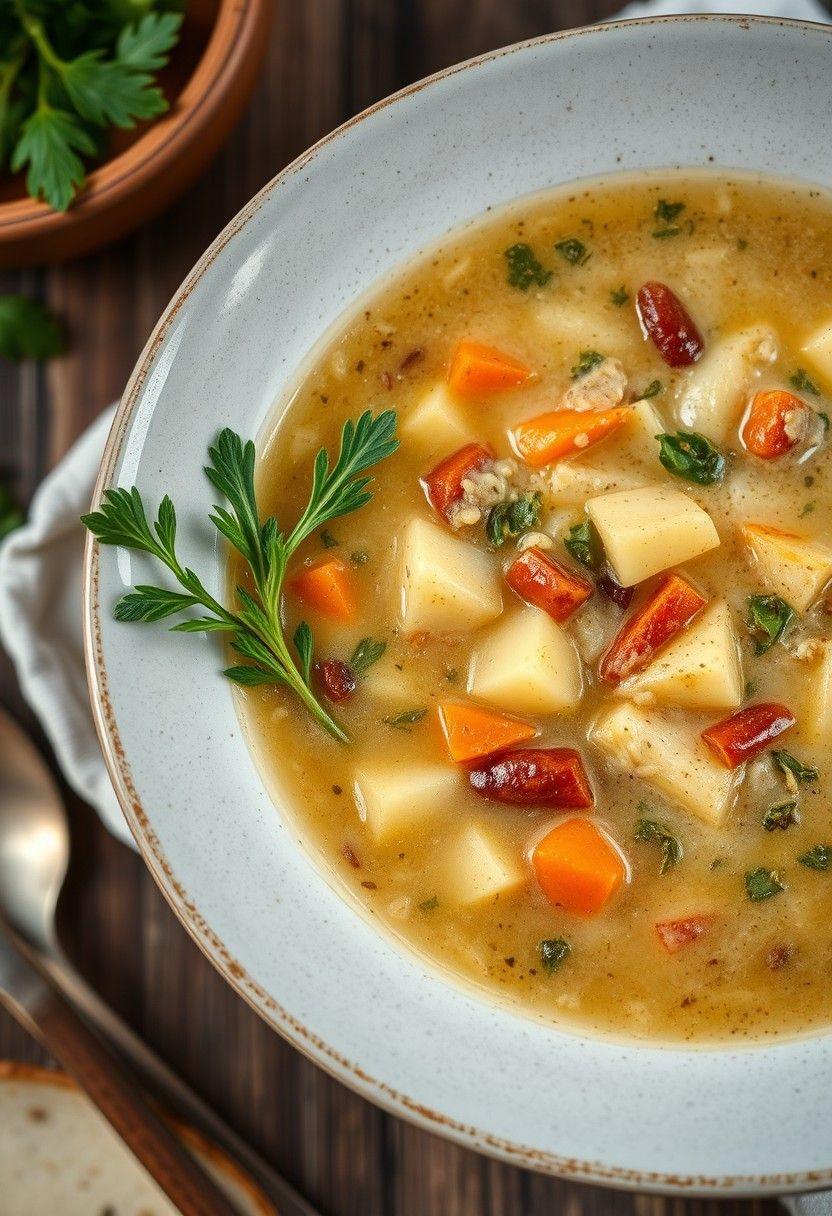 Lentil and Potato Zuppa Toscana