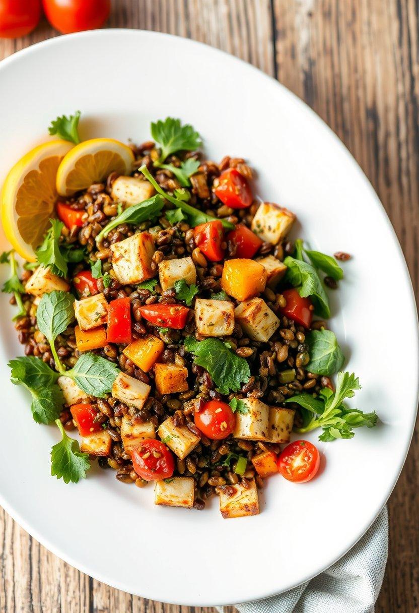 Lentil and Roasted Vegetable Salad