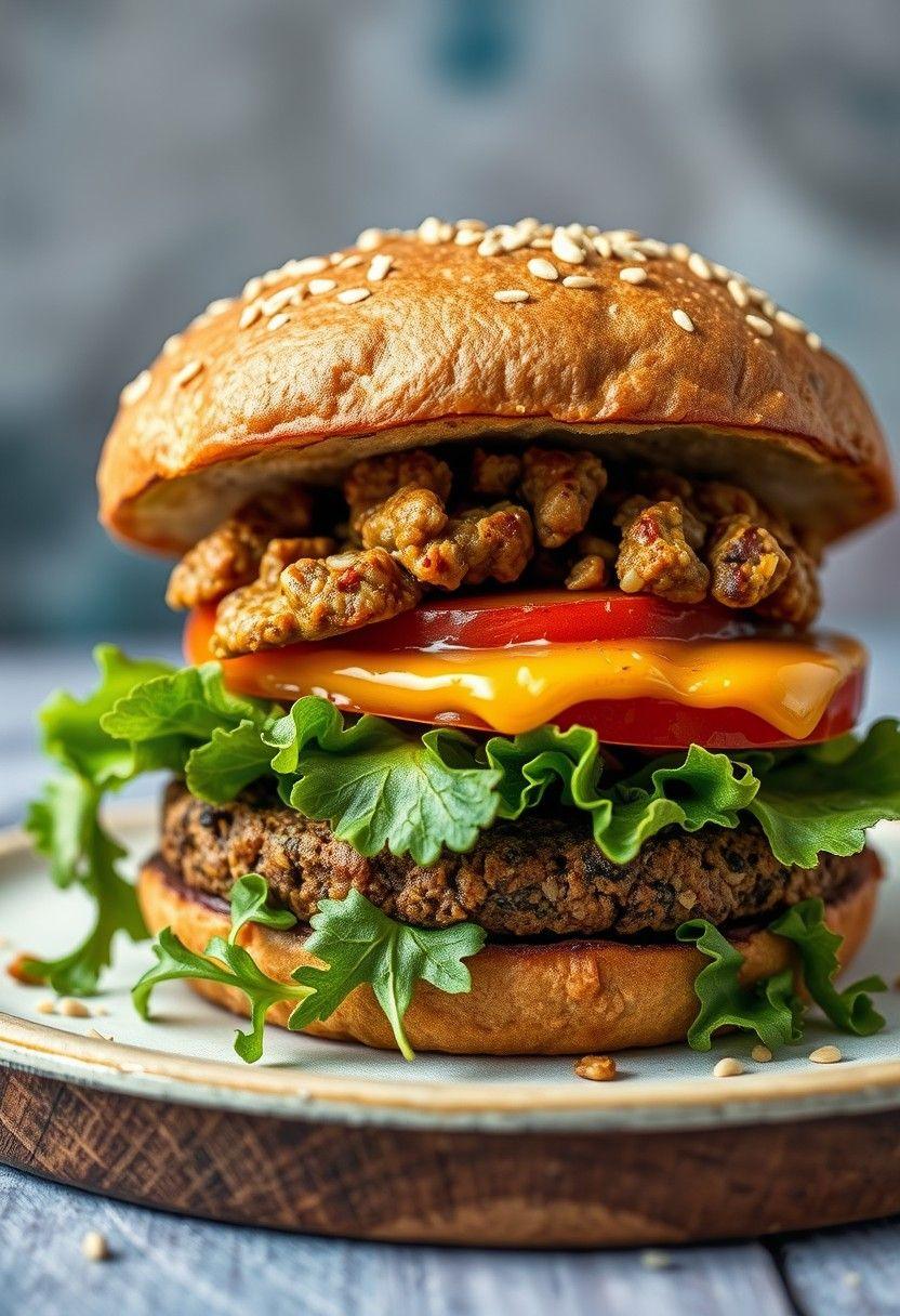 Lentil and Walnut Burger