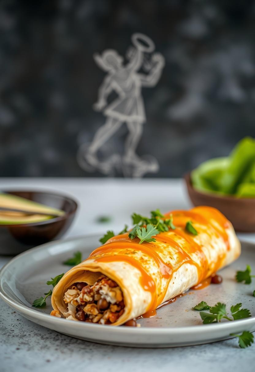 Lentil and Walnut Enchiladas