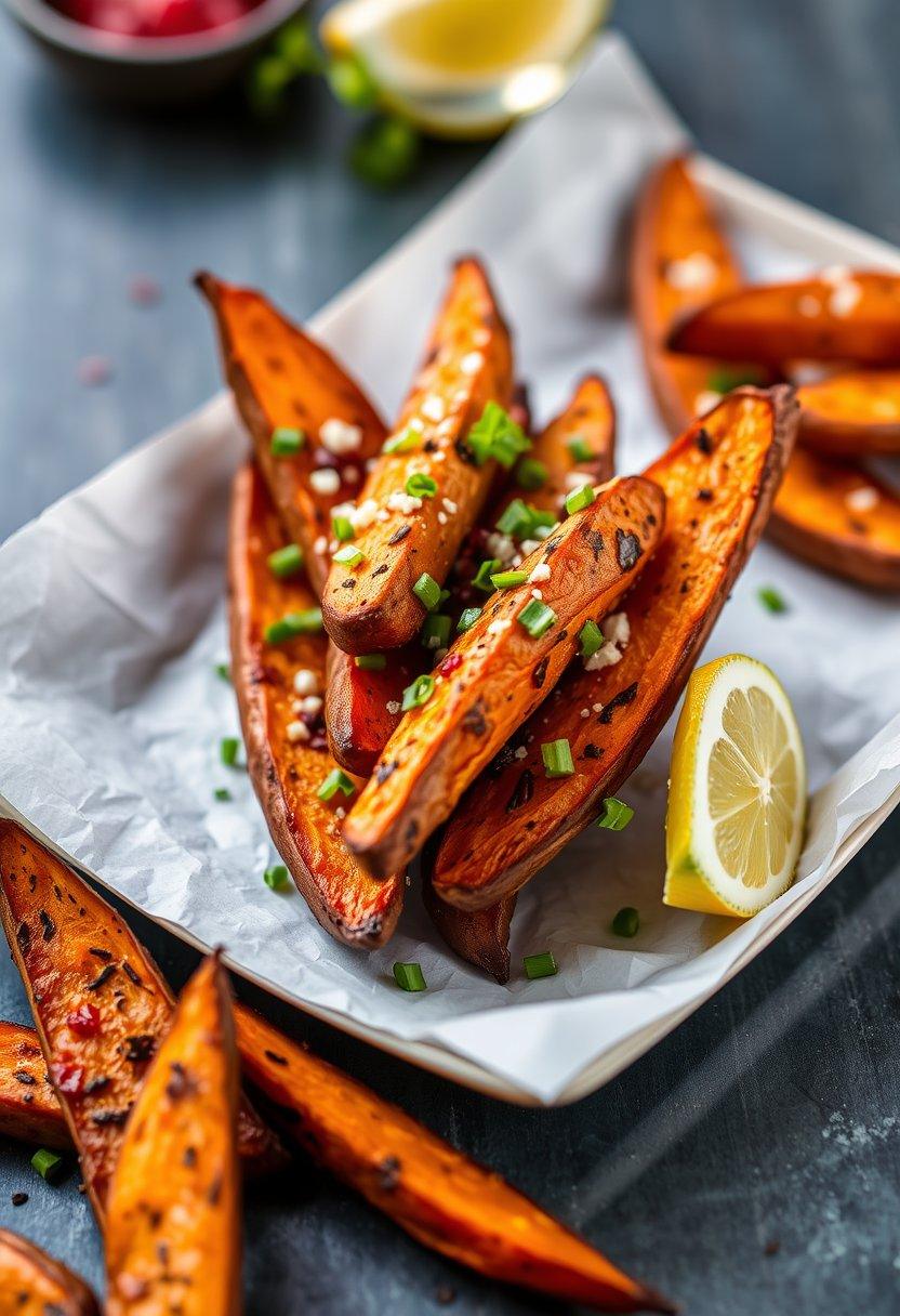 Loaded Sweet Potato Wedges