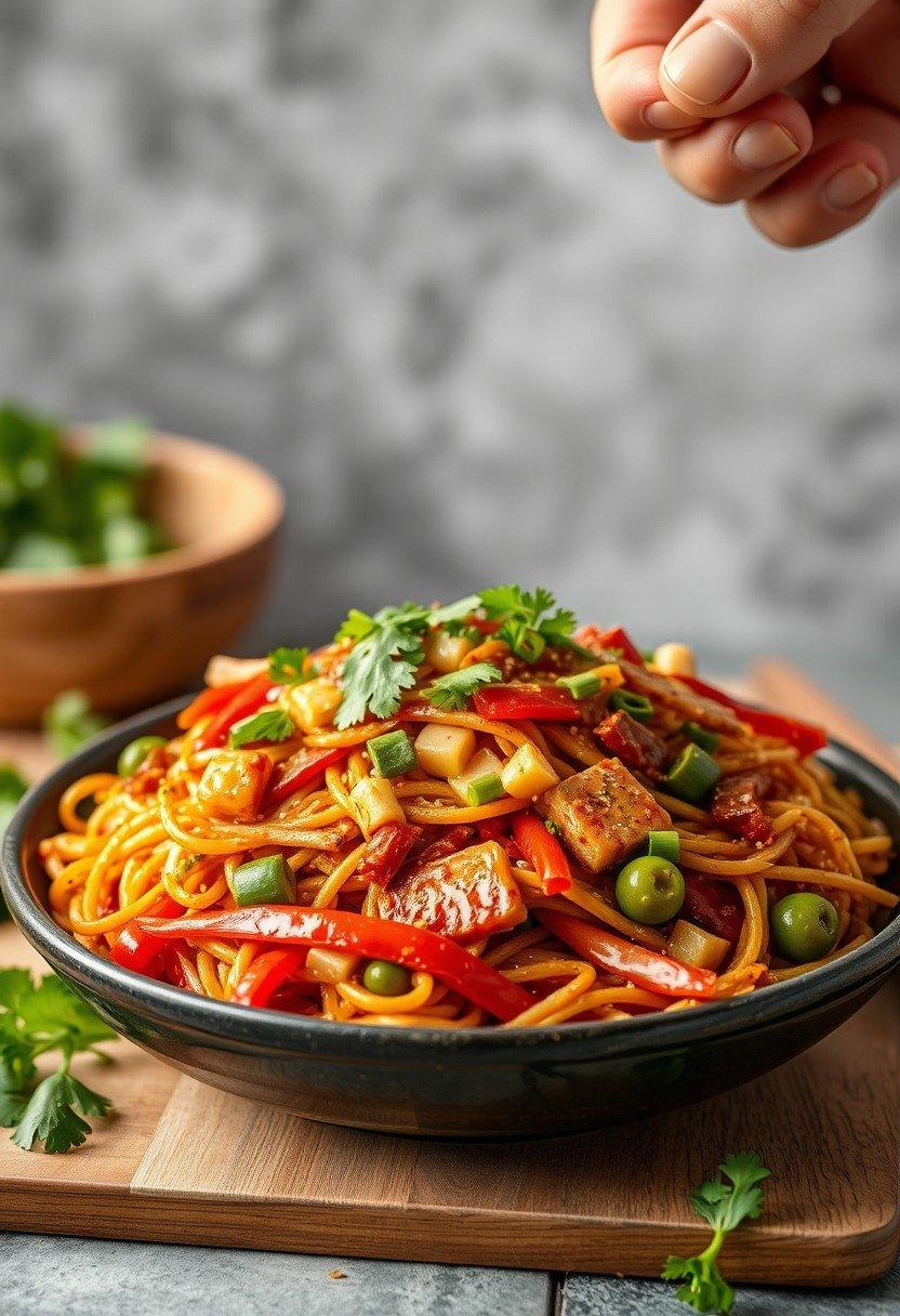 Loaded Veggie Chow Mein