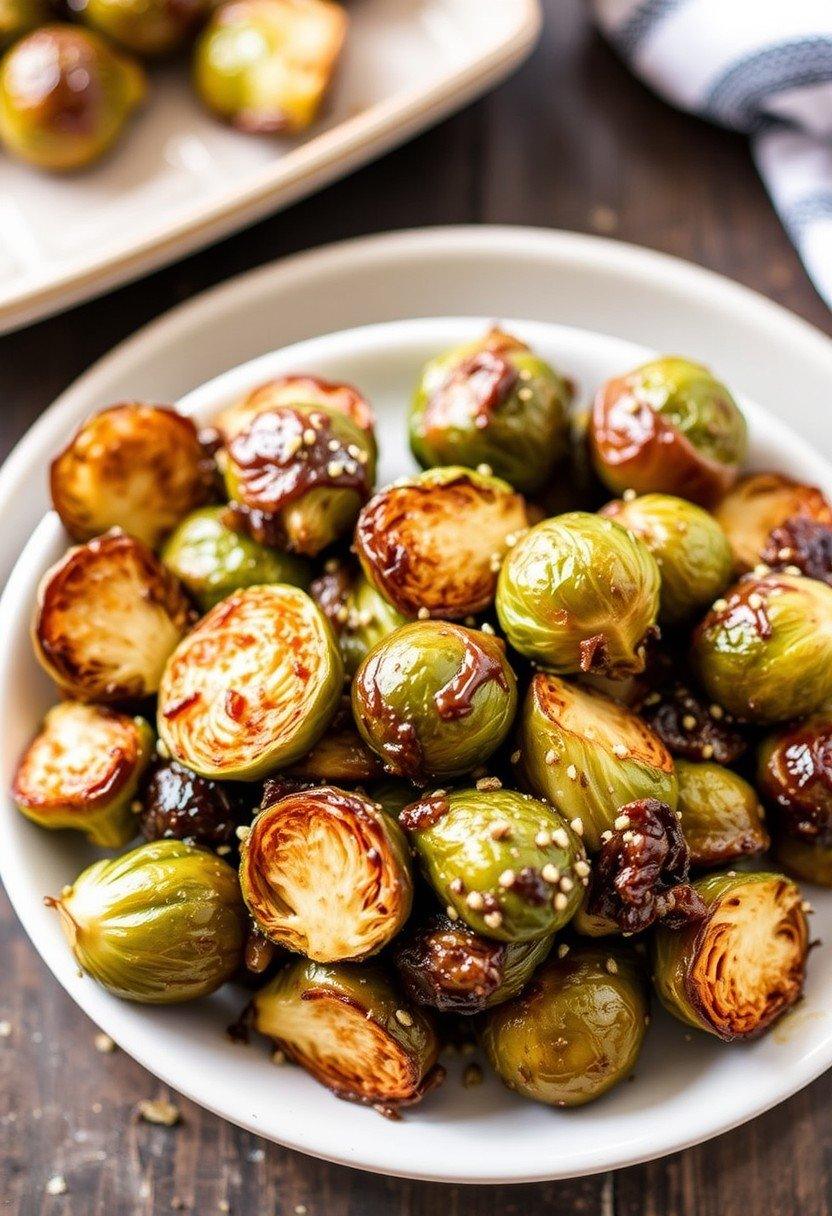 Maple-Glazed Roasted Brussels Sprouts