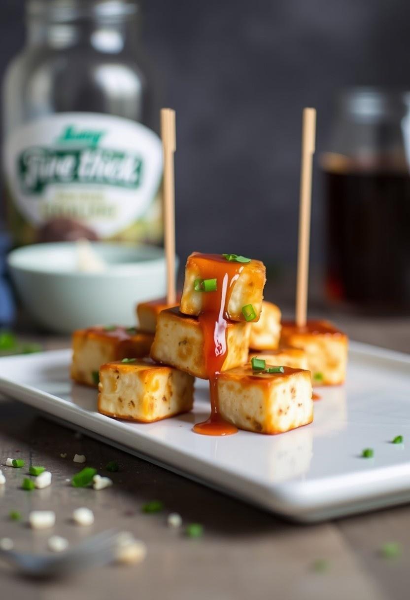 Maple Glazed Tofu Bites